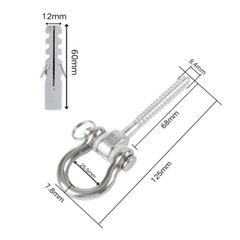 2Pcs Sandbag Hook 180° Swing Set Swing Hardware for For Gym Hammock Chair Porch