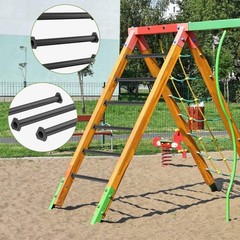 6 Pack Steel Monkey Bars for Kids, 21.5 Inch Backyard Climbing Play Set Acces…