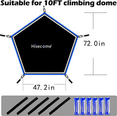 Climbing Dome Hammock with Light Canopy – 300 LB Capacity, Fits 10×5 Ft