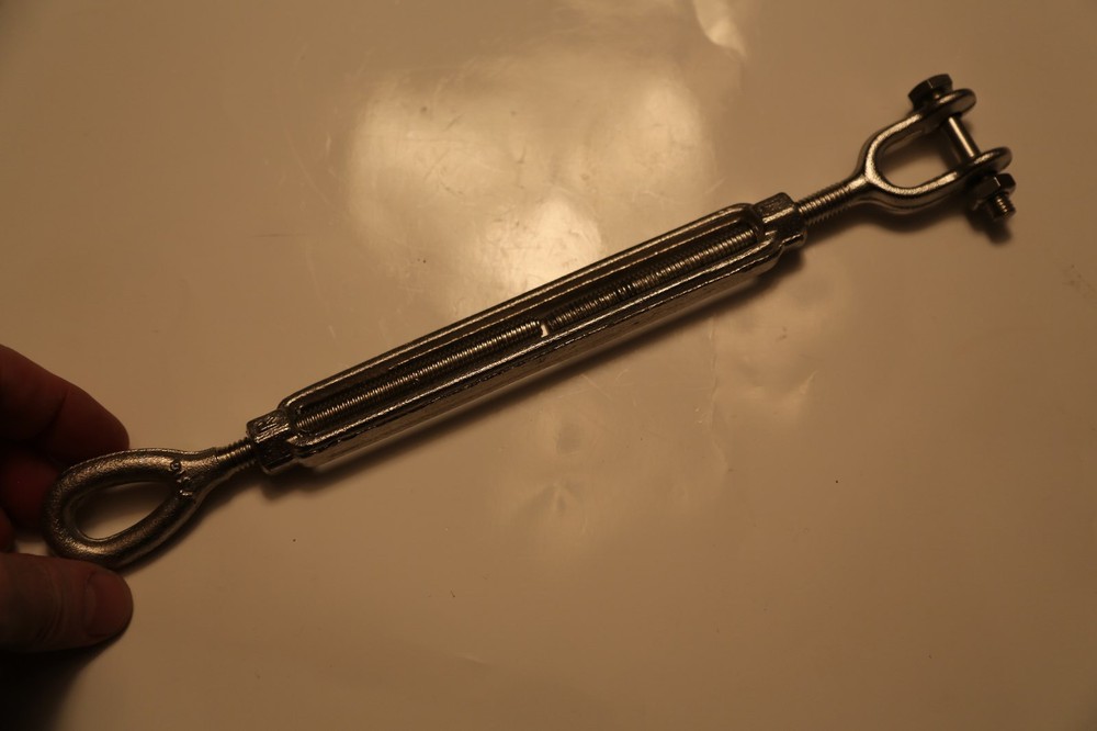 3/8″ x 6″ DropForged Stainless Steel Jaw&Eye Turnbuckle