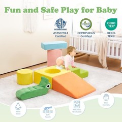 Toddler Climbing Foam Blocks Set – 7-Piece Baby Play & Activity Blocks