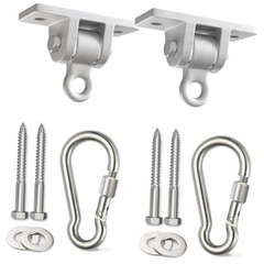 Swing Set Hangers – 2 Heavy Duty Brackets with Locking Snap 2 pack hangers