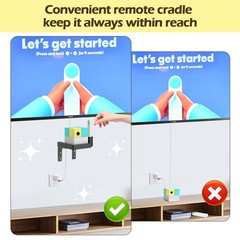 Wall-Mounted Shelf for Nex Playground Console and Remote, Easy Assembly Requi…