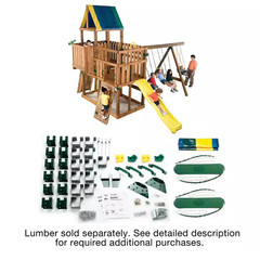 DIY Kodiak Custom Outdoor Playset Hardware Kit with Backyard Swing Set Access…