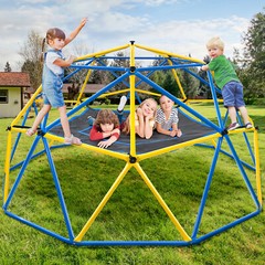 Climbing Dome 10FT Jungle Gym w/Hammock & Swing for Kids 800lbs Toddler Play Set