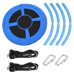 40 Inch Saucer Tree Swing for Kids | Outdoor 900D Oxford Waterproof, Blue