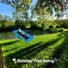 700lbs Large 60″ Platform Tree Swing for and Adults, Heavy Duty Waterproof & …