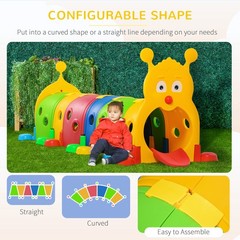 Kids Caterpillar Tunnel Climb-N-Crawl Play, 106.75″ x 39.75″ x 41.25″