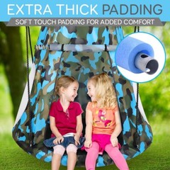 Serenelife Children’s Tree Swing Tent – Indoor/Outdoor-Hanging Rope Swing