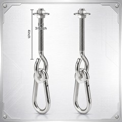 2 Pack 4.13 x 3/8″ Heavy Duty Nylon Bushing Swing Hanger 661 Lbs, Swing Set B…