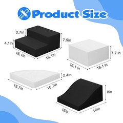 4-Piece Soft PU Leather Toddlers Climbing Toys, Baby Foam Climbing Blocks for…