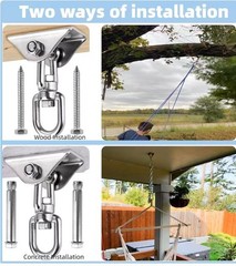 Swing Hanger for Wooden & Concrete Swing Set, 2000LB Capacity Hammock Hanger …