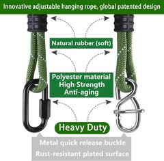 Adjustable 7.25ft Heavy Duty Rope for Tree Swings – Safety & Comfort Guaranteed