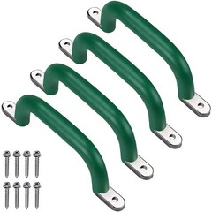 SELEWARE Set of 4 Safety Playground Handles, Metal Grab Bars with Finger Inde…