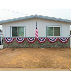 5 Packs American Bunting Flags Outdoor 3×6 5 pcs-3×6 buntings(Not Embroidered)