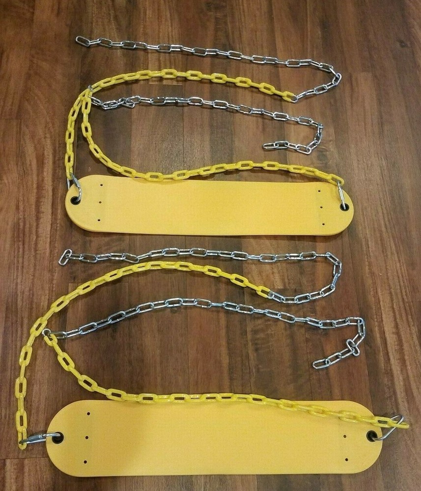 2 NEW Swing set Seat Belt Swing YELLOW Playground Play set Accessories Lot