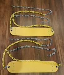2 NEW Swing set Seat Belt Swing YELLOW Playground Play set Accessories Lot