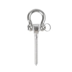 Set of 2Antirust 304 Stainless Steel Screw Bracket Heavy Duty 180° Swing Hangers