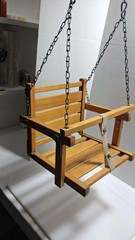 NICE Hedstrom Baby Toddler Wood Swing w/Chains USA Swingset NEW!