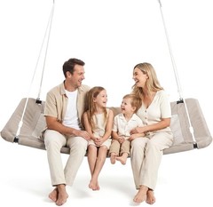 60-Inch Skycurve Platform Tree Swing — Strong 700lb Capacity for Family Fun