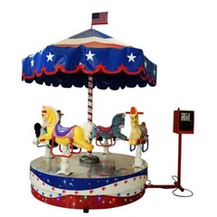 American Classic Carousel – Indoor Outdoor ride on for kids of all ages.