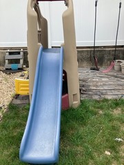 Naturally Playful Playhouse Climber Swing Extension Playset w Clubhouse Slide