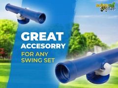 SWING SET STUFF TELESCOPE BLUE playground accessories outside fort wood 0006