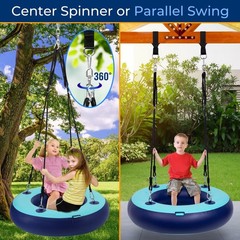 Serenelife 36″ Inflatable Tire Swing w/ Hang Kit – Indoor/Outdoor