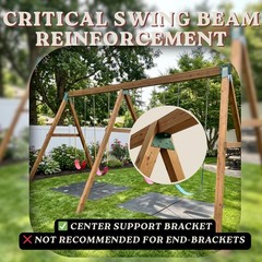 EZ Frame Wooden Swing Accessories, A-Frame Bracket for Swing Set Swing Beam, …