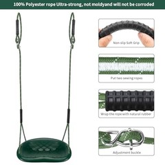 Heavy Duty Swing Seat, 550LBS Capacity Outdoor Swing Seat for Adults & Green