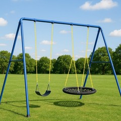 2 Pcs 87” PVC Coated Swing Chain Heavy Duty Hanging Swing Hardware Kit with …