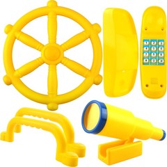 5 Pcs Kids Playground Accessories for Kids Outdoor Plastic Steering Wheel Swi…