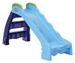 2-In-1 Outdoor-Indoor Wet or Dry Slide with Easy Storage, Blue, Ages 2 to 6