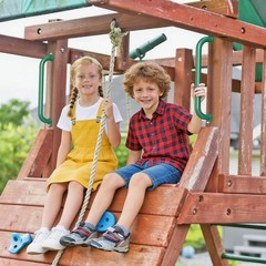 SELEWARE 6-Pack 17-Inch Green Metal Playground Safety Handles – Heavy-Duty, N…