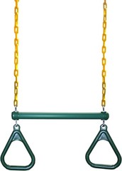 Heavy-Duty 20″ Trapeze Swing Bar & Gymnastic Rings – Fully Assembled Fun