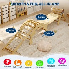 Toddler Climbing Toys Indoor with Wood Construction – Climbing Set for Toddlers