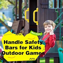 4 Pack Kids Playground Safety Handles Plastic Swingset Handle Grab Color Set 1