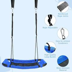 CYFIE 38″ Rectangle Platform Tree Swing for Kids, Anti-Fade and Breathable Texti