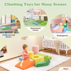 Climbing Blocks for Toddlers ,Climbing Toys Indoor, Baby Climbing Blocks, 7-P…