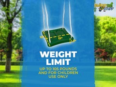 SWING SET STUFF STAND N SWING playground park wooden rope child accessories 0109