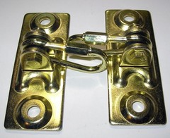 2pc Gold Swing Hangers for Outdoor Wood Wooden Play Set w/ Clamps A4M00505