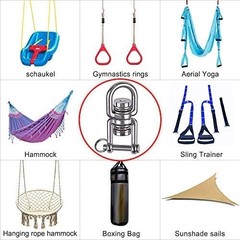 Heavy-Duty 360° Swing Swivel with 2 Bearings for Indoor/Outdoor Use