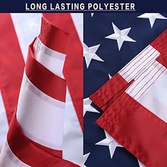 American Flag – Outdoor Heavy Duty Durable 210D Oxford Polyester US 1×1.5 Ft