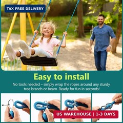 Adjustable Tree Swing Rope (2 Pack) Tree Swing Straps – Suitable for Outdoor Swi