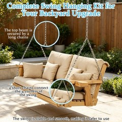 Porch Swing Hanging Chain Kit (2 Pack) 1000 Lbs Capacity, Heavy Duty Galvaniz…