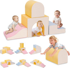 Large Climbing Toys for 1 Year Old, 4-Piece Toddler Climbing Toys Indoor, Soft P