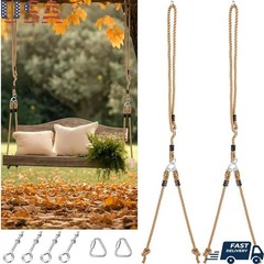 Adjustable Swing Rope Kit W/ Claws Easy Installation Safe Indoor Outdoor