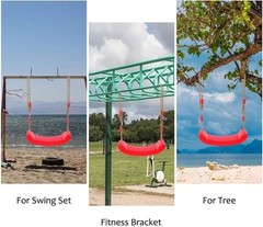 New! Faruxue Plastic Swing Seat Set for Kids , Garden Non-Slip Swing Board with