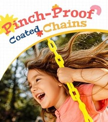Heavy Duty Swing Seat, Kids Swing with 66″ Rust-Resistant Chains, 1 Pack Green