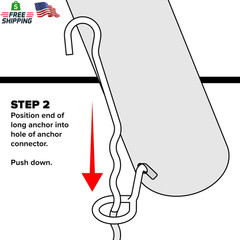 Sportspower MSC-5272 Metal Ground Anchor Kit for Swing Sets, Gold
